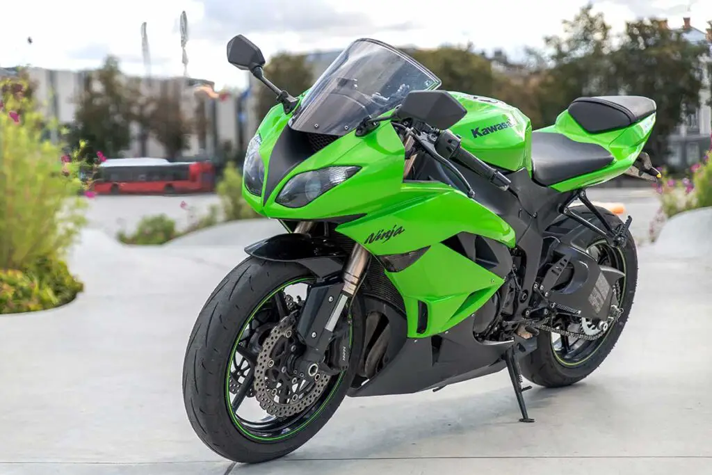 Green Kawasaki Ninja Motorcycle