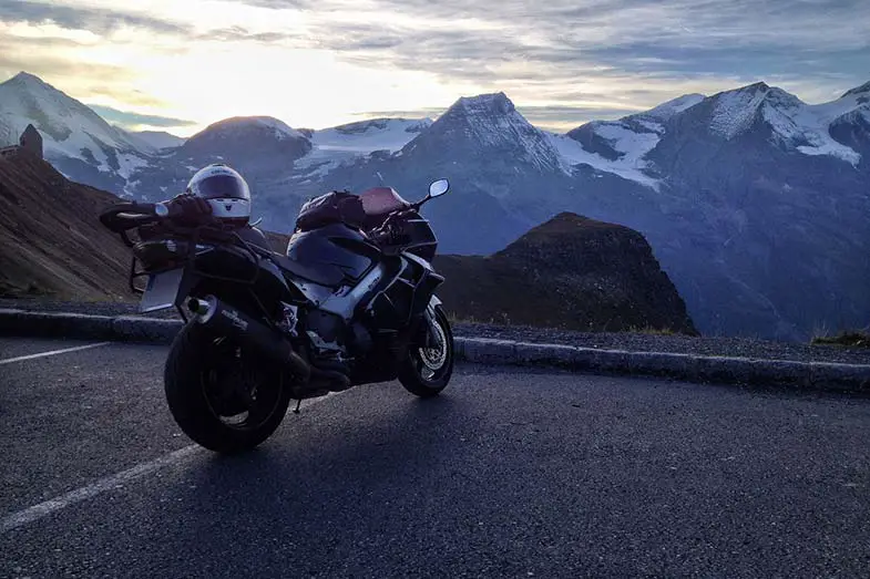 Black Honda VFR 800 Touring Bike