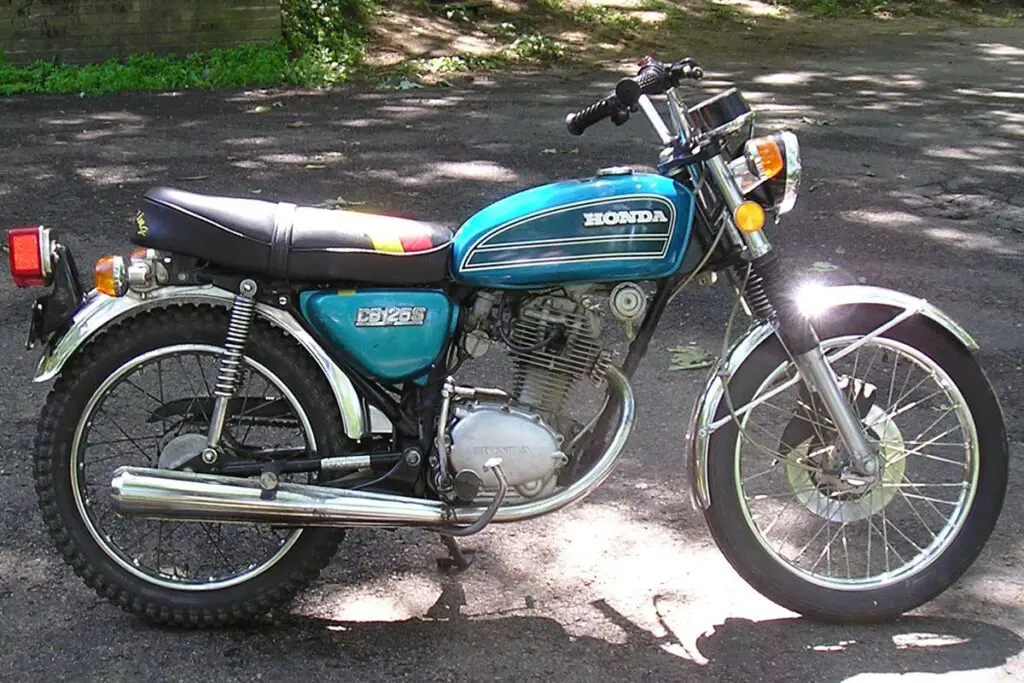 Blue Honda CB125 Motorcycle