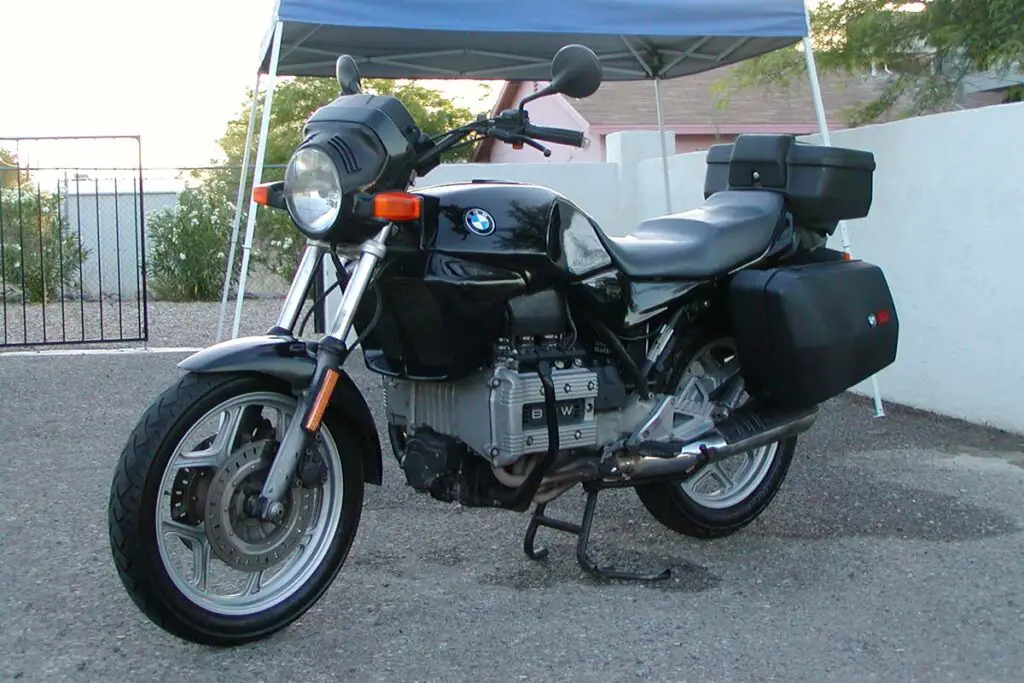 Black 1987 BMW K75T Motorcycle