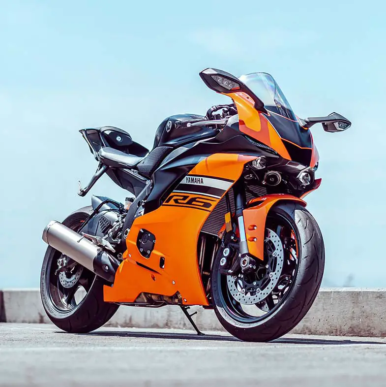 Orange Yama YZF-R6 Bike