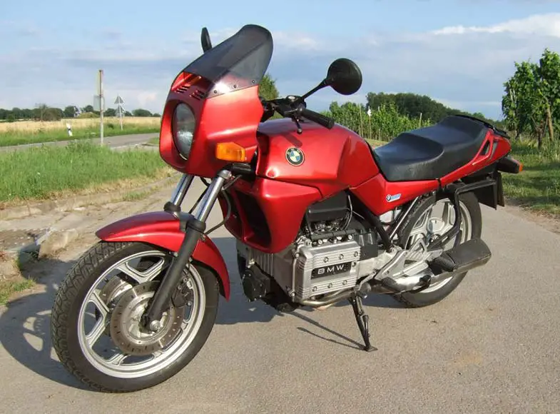 Red 1986 BMW K75 Motorcycle