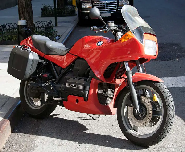 Red BMW K75S Motorcycle