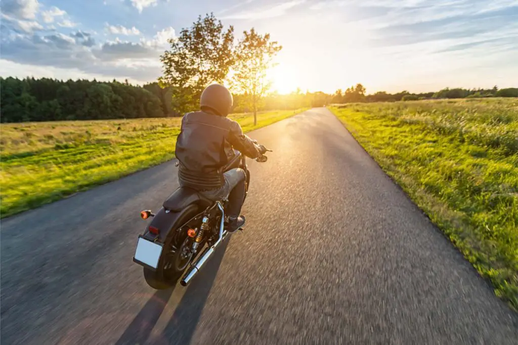 Motorcycle Driver on the Road