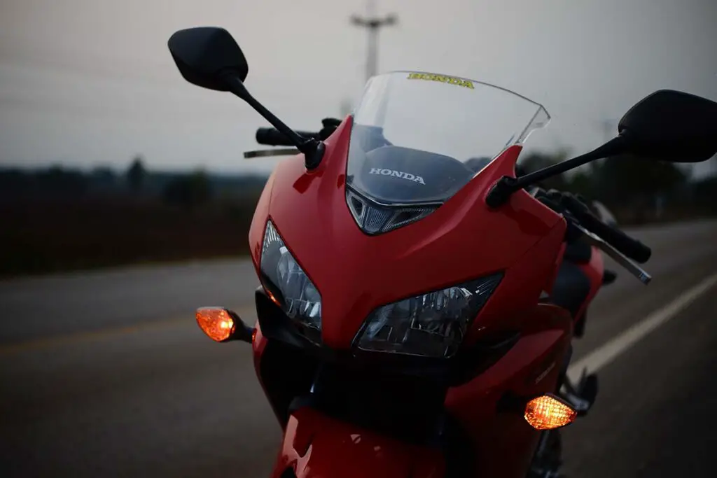 Red Honda CBR500R Motorcycle