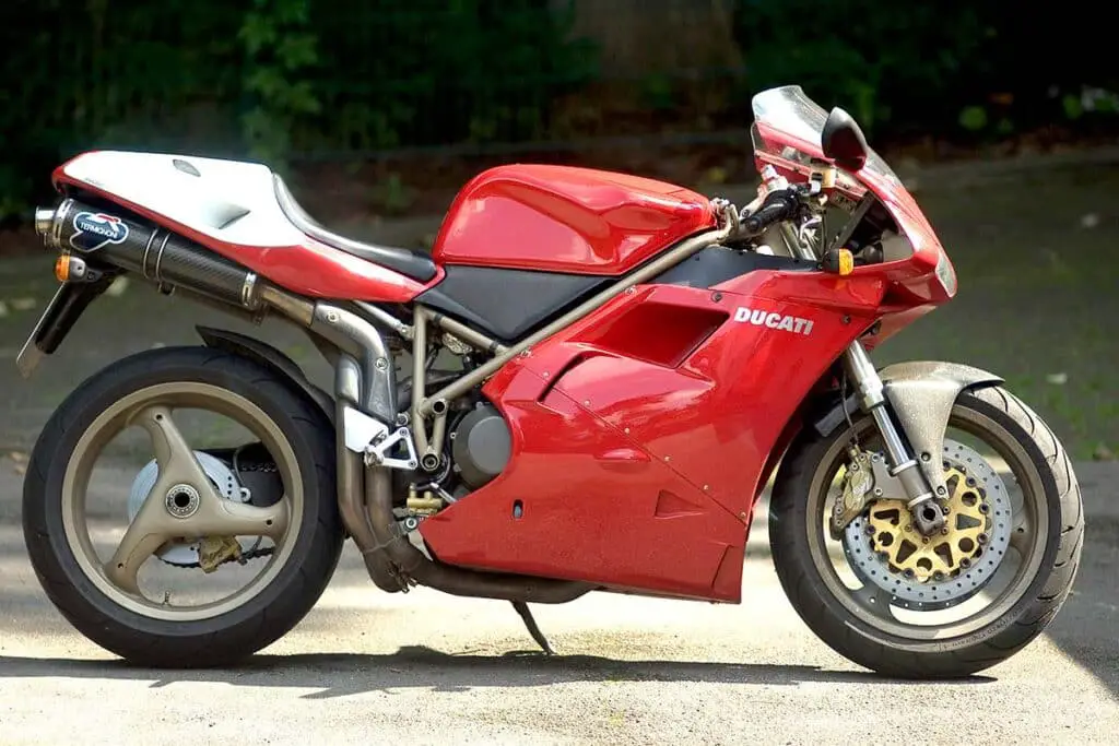 Red Ducati 916 SPS Motorcycle