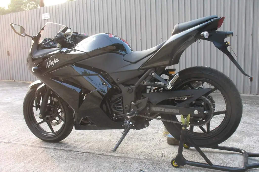 Black 2009 Kawasaki Ninja 250R