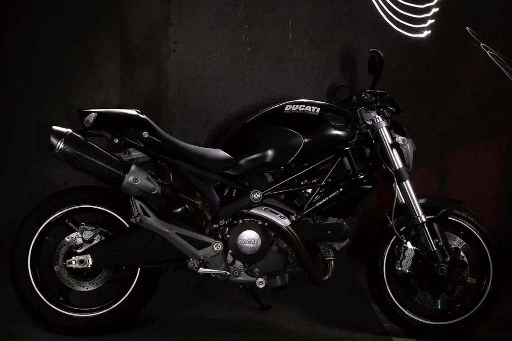 Black Ducati Monster Motorcycle