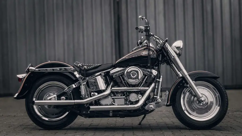 Harley Davidson Motorcycle Side View