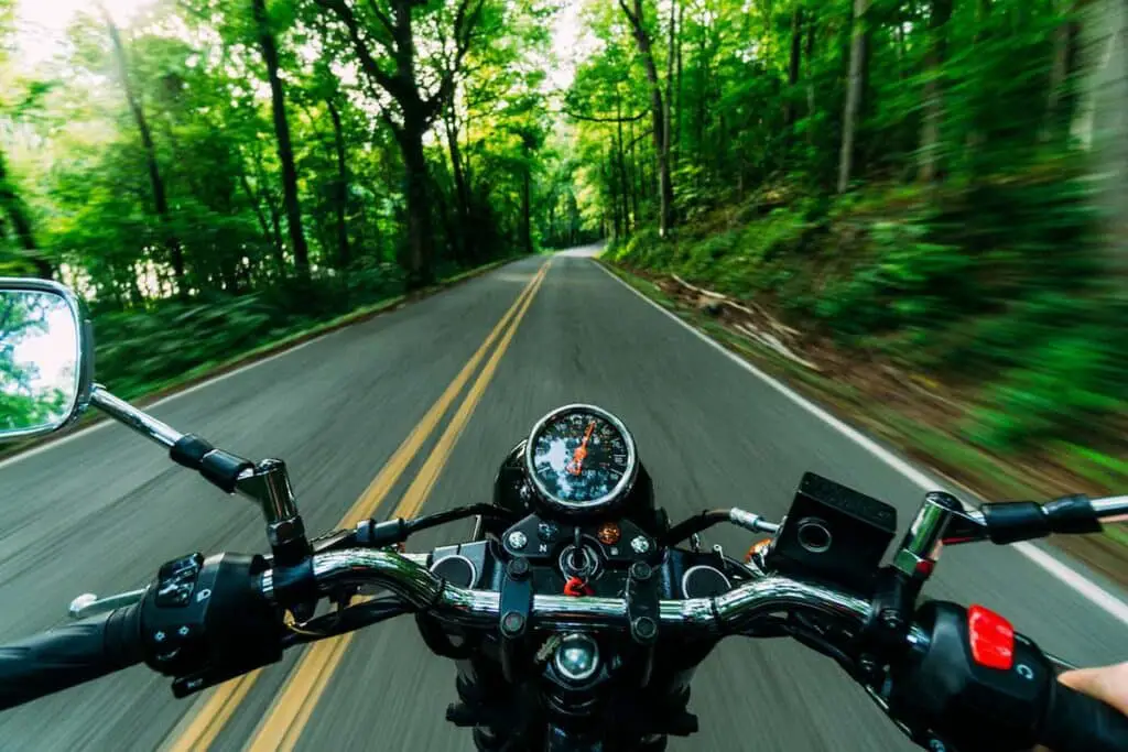 Motorcycle Riding on Road