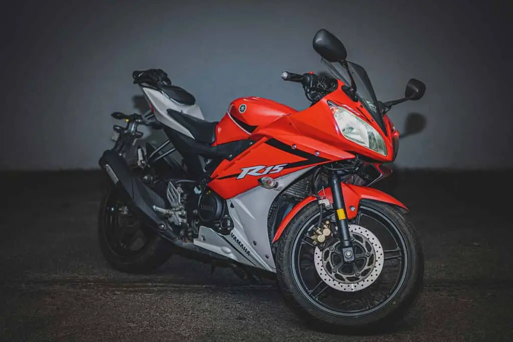 Red Yamaha R15 Motorcycle