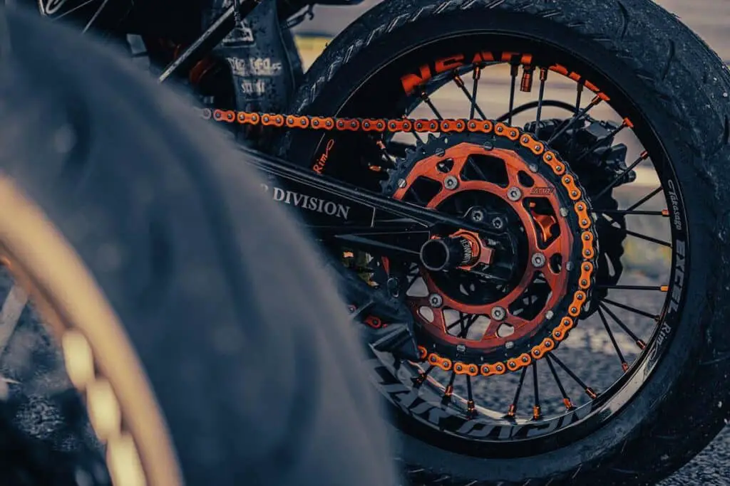 Motorcycle Chain Close-Up