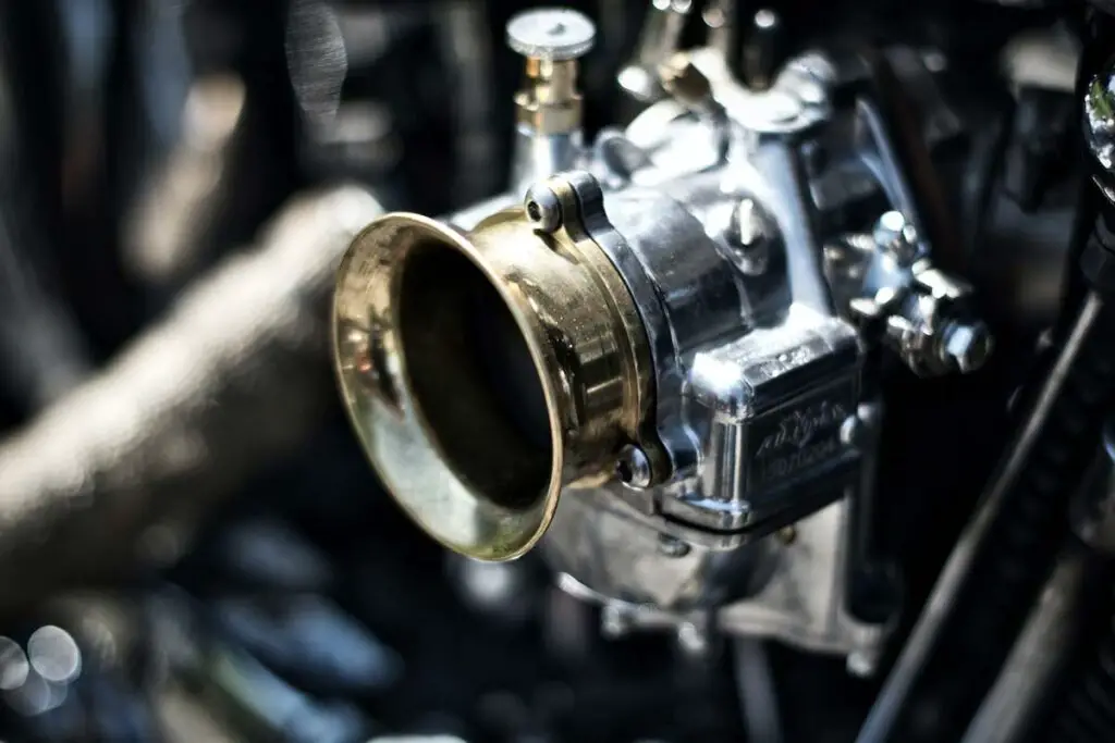 Motorcycle Silver Carburetor
