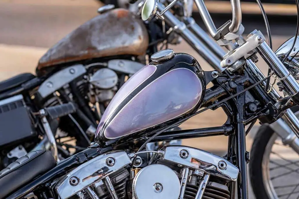 Classic Motorcycles Close-Up