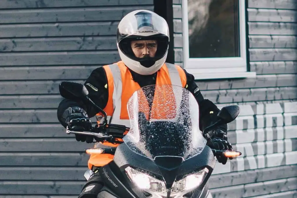 Motorcycle Riding in the Rain