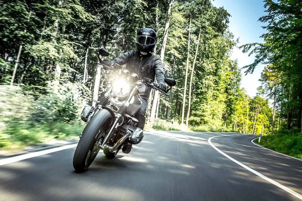 Riding a Motorcycle During a Sunny Day