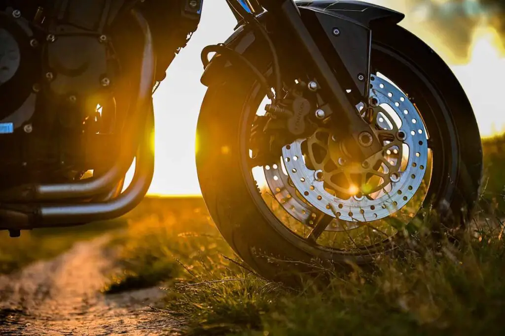 Motorcycle Tire Close-Up