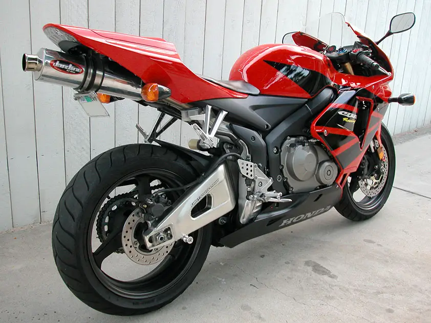 Red and Black 2006 Honda CBR600RR