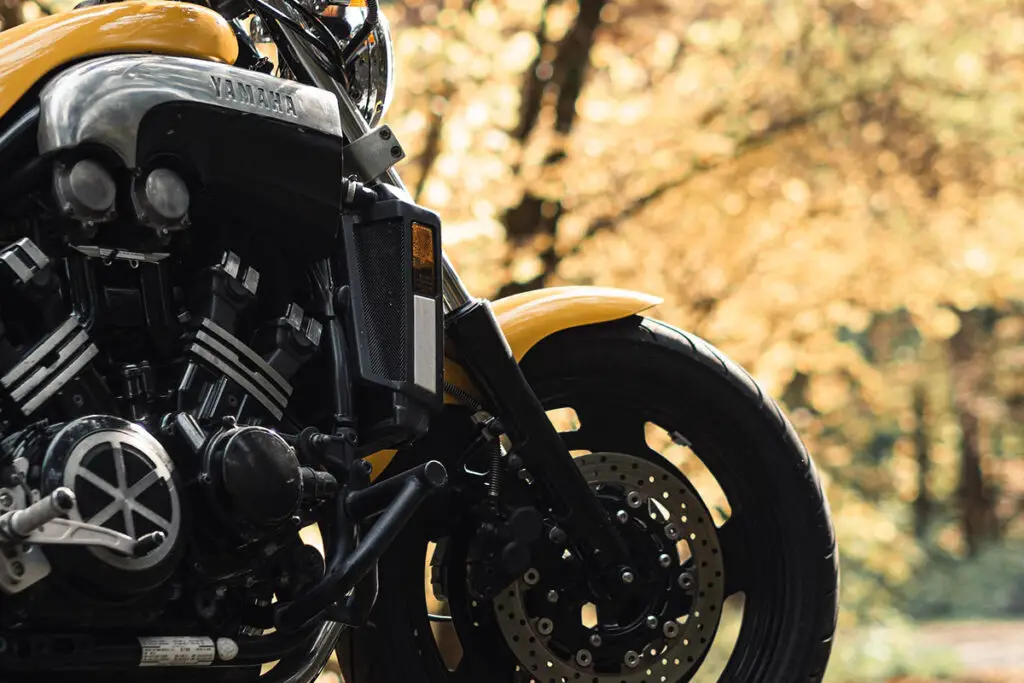 Yellow Yamaha VMAX