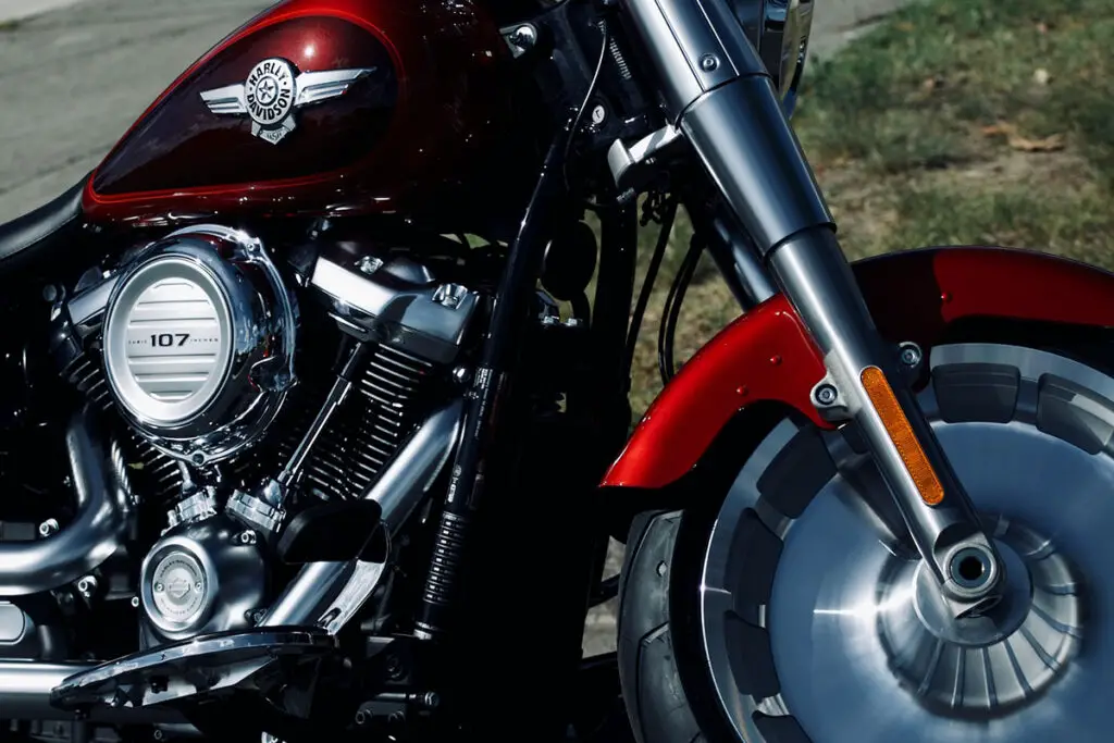 Red Harley Davidson 107 Motorcycle