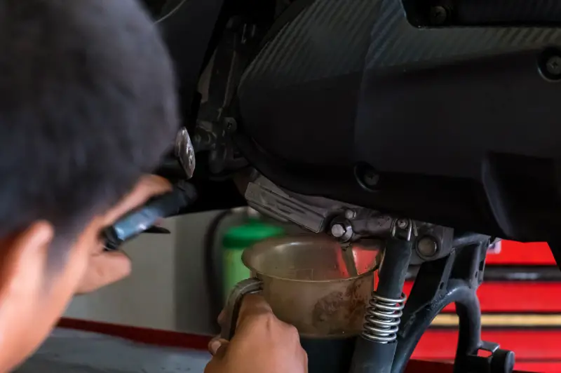 Changing Motorcycle Oil