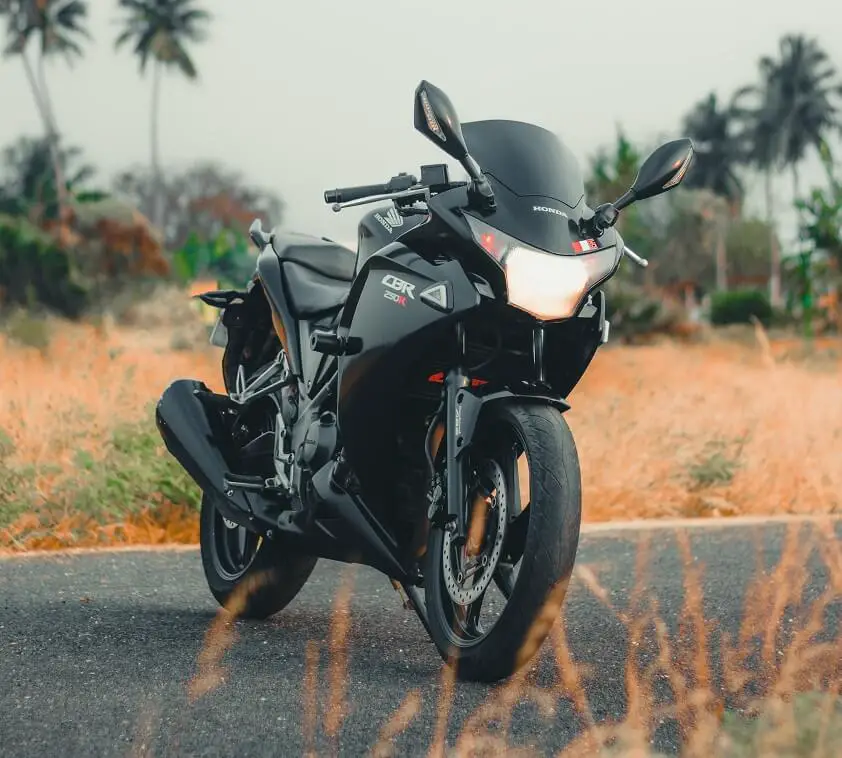 Black Honda CBR250R Motorcycle