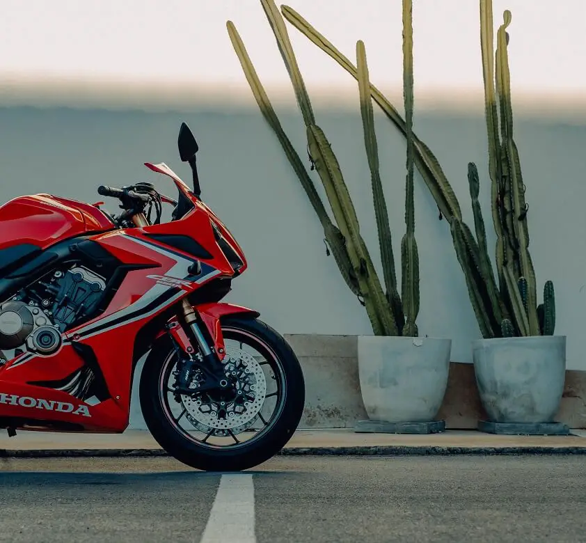 Red Honda CBR650R Motorcycle