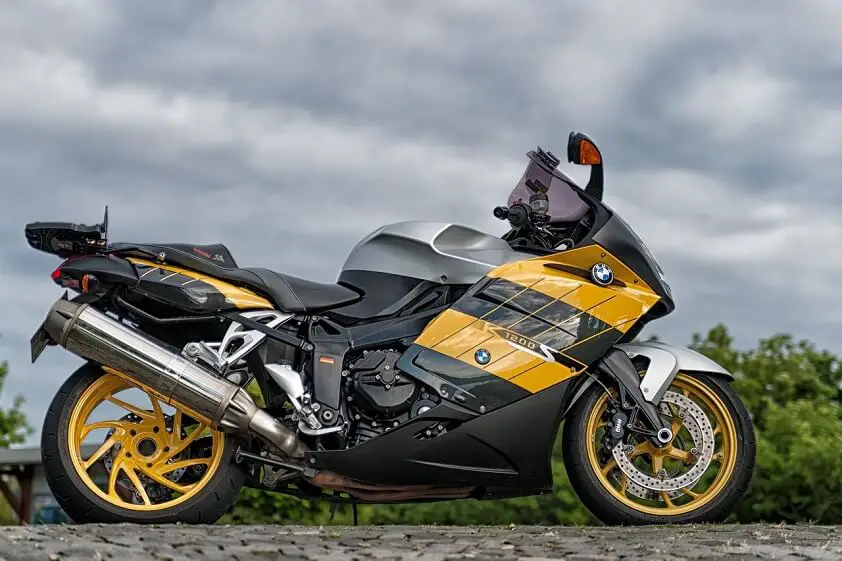 Yellow and Black BMW K1200S Motorcycle